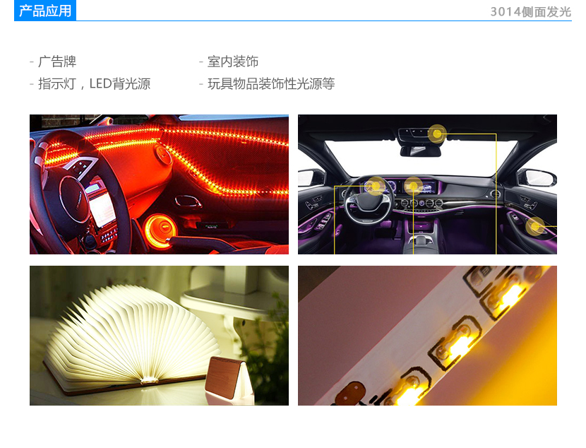 3014側發(fā)光應用產(chǎn)品