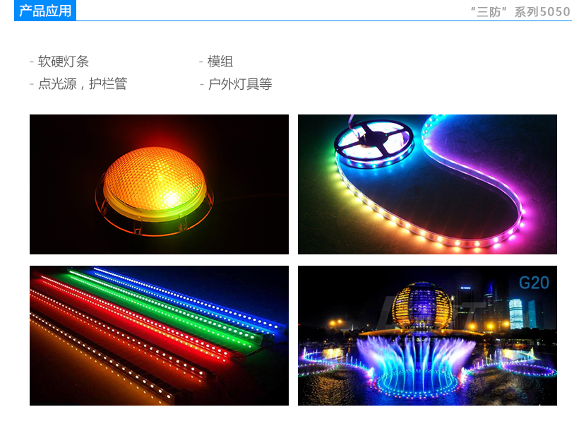 三防系列5050G白光led應用